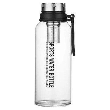 泡茶玻璃水壺 1000ml 附手提袋  透明色  1個