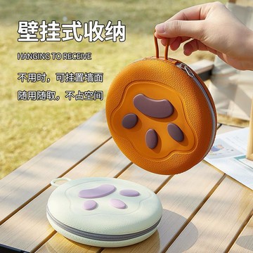 跨境新款可爱宠物硅胶双用饮水碗户外便携折叠收纳猫猫宠物碗新品 便捷 熱賣 輕盈