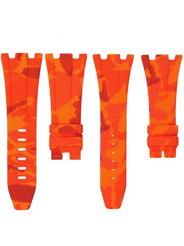 Horus Watch Straps - camouflage-pattern adjustable watch strap - unisex - Rubber - One Size - Orange