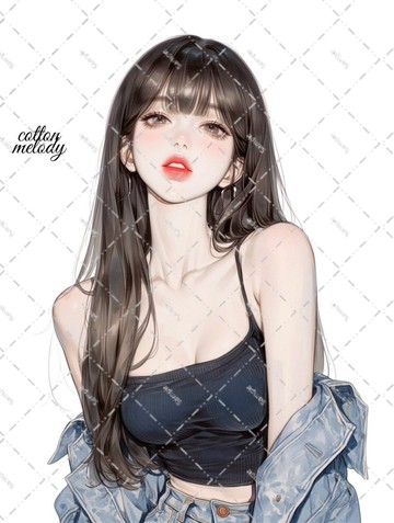 原創貼紙 no.8590 人物貼紙 原創貼紙 人物貼紙 女孩貼紙 原創人物貼紙