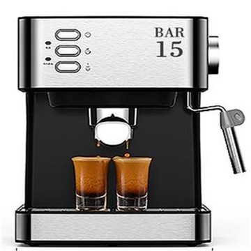 美國110v家用辦公意式電磨半自動蒸汽一體咖啡機