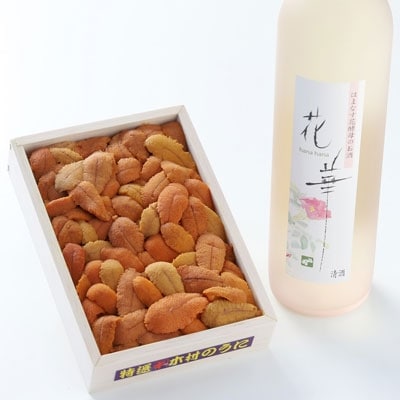 福司酒造純米酒「花華」と生うに折200g F4F-0602