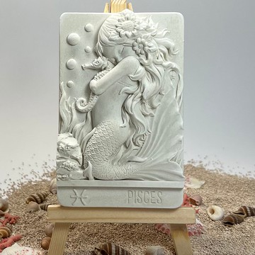 香氛擺件 美人魚 雙魚座 居家擴香 水泥軟裝 附木架 送禮新選擇