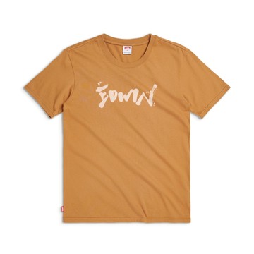 EDWIN｜男裝｜大W筆刷短袖T恤