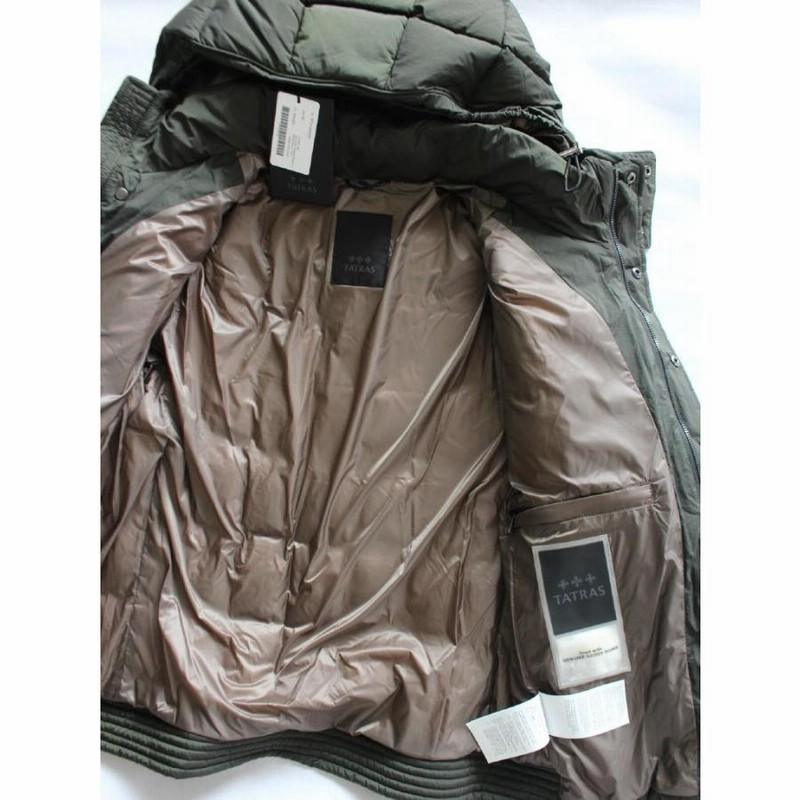 送料無料 新品 メンズ TATRAS タトラス FORATO ダウン KHAKI