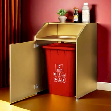 台灣公司貨 可開票 鐵藝大號垃圾箱工業風大容量餐廳火鍋游樂場景區商用環保垃圾柜式 快速發貨