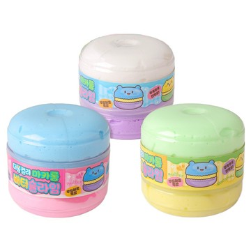 MYTOYS 鮮奶油奶油第2部雙色馬卡龍史萊姆6件套  多色  1組  200克