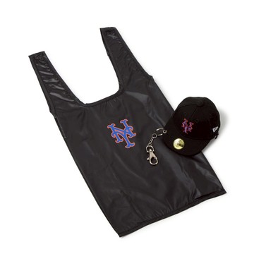 NEW ERA 男女 日版CAP KEYHR 紐約大都會 環保購物袋 黑 NE14948732