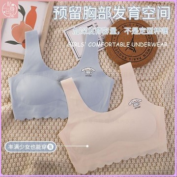 【台灣出貨】學生內衣 女童發育內衣 少女冰絲內衣 清爽無痕 女童冰絲內衣 發育型內衣 學生無鋼圈內衣 背心成長內衣