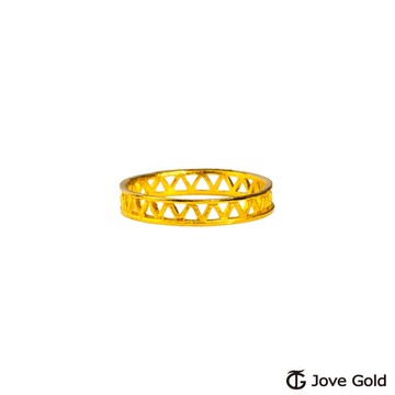JoveGold漾金飾 倫敦鐵橋黃金戒指