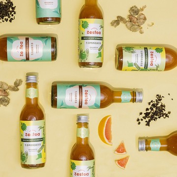 Zestea康普茶經典生烏龍組 300ML*12瓶(無添加、富含益生菌)