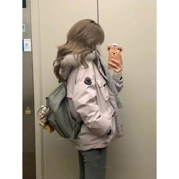 三防面料工裝派克羽絨服女2025冬季新款韓版極寒90白鴨絨加厚外套