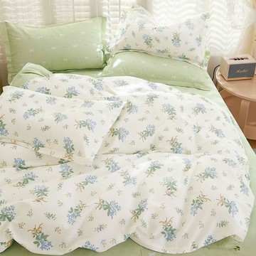 J-bedtime 床寢時光 100%純棉四季被寢具3件組 S9306S-H + R9306M  床包 + 涼被 + 枕套  床包 單人 + 涼被 雙人  余香