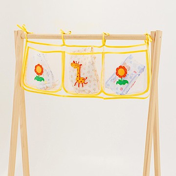 OB嚴選-網格嬰兒床邊收納袋/掛袋