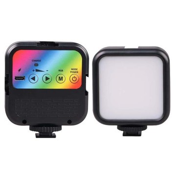 手機新品補光燈戶外拍照燈打光燈口袋豆腐燈RGB全彩LED燈自拍補光