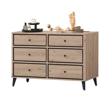 文創集 路馬爾4尺六抽斗櫃-120x40x76cm免組