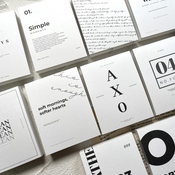 簡約信紙便條紙