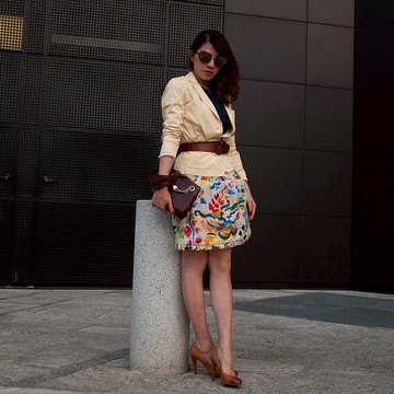 義大利製Marella黃色外套