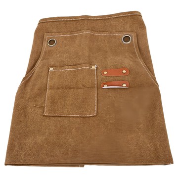 職人手作 帆布圍裙 68cmx74cm 50%棉  棕色  1條