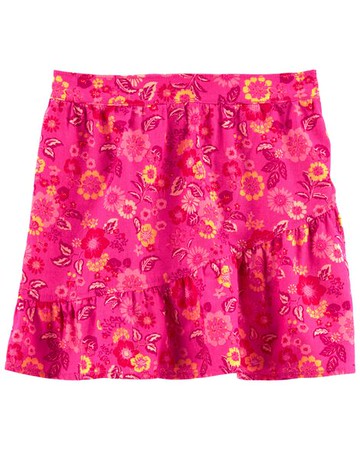 Kid Floral Linen Skirt