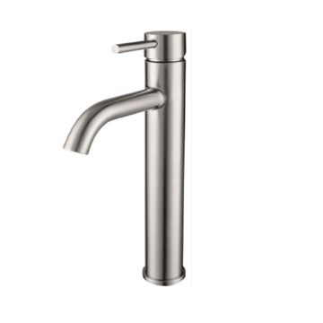 2380HST圓型不銹鋼拉絲加高面盆龍頭