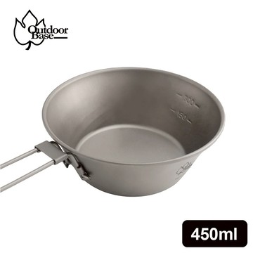 野夫炊煙隨行鈦碗450ml|純鈦製造|不易殘留食物氣味|抗菌|輕巧不卡油-OB27401