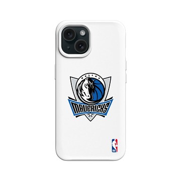 iPhone 15 SolidX 白 - NBA - Logo-達拉斯獨行俠 Dallas Mavericks