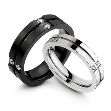 戒指・賺四面八方．白鋼對戒．尾戒．情人對戒・刻字戒指｜客製刻字．紀念