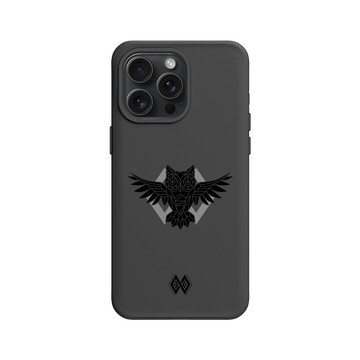 iPhone 15 Pro Max SolidX 黑 - 花生騷 WasangShow - 貓頭鷹圖騰