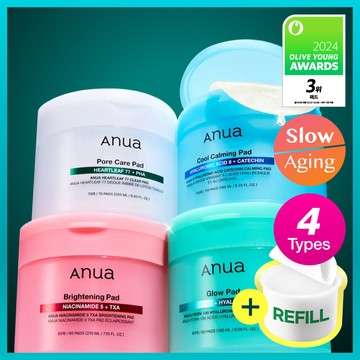 Anua Pad Refill Set 4 Types (Heartleaf / PDRN / Catechin / TXA)