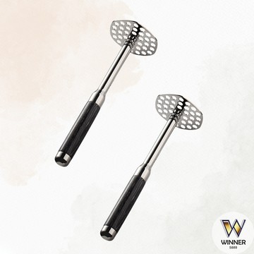 316黑彩木柄壓泥器【Winner】馬鈴薯壓泥器 搗泥器 土豆壓泥器 壓泥器 地瓜泥壓泥器 擠壓器 擠泥器 316壓泥