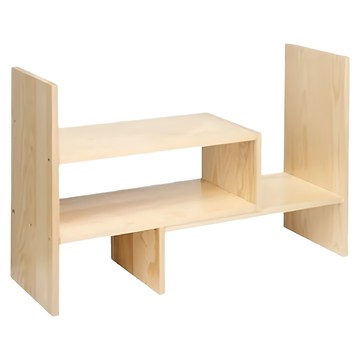 小麥購物 桌上置物架 C175 桌面收納 書架  淺胡桃  29 x 17 x 35cm