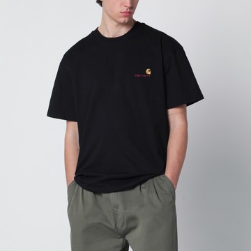 Black S/S American Script T-shirt