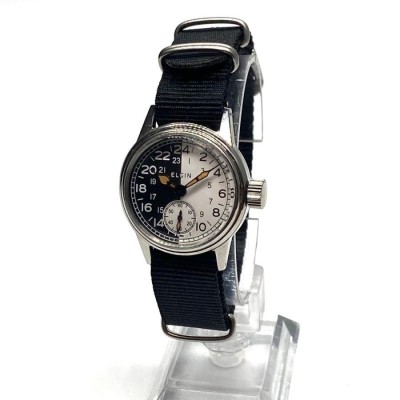 ☆OH済 Elgin エルジン WWIIミリタリー 1940s ビンテージ アンティーク ...