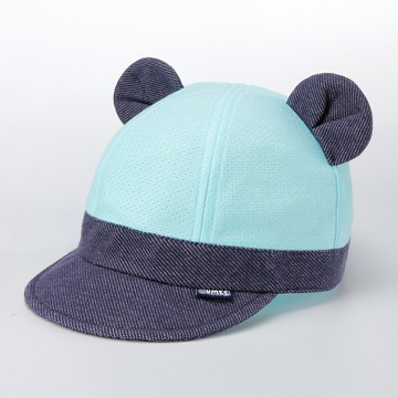 JUMEE -BLUE-CAP 可愛耳朵棉網寶寶帽 軟帽簷款 藍網