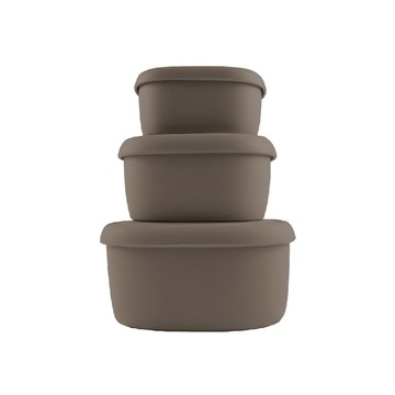 【韓國 SiliPot】鉑金矽膠全尺寸冰溫嚐鮮盒(S/M/L各1)-3入 (可微波 副食品儲存盒 小菜盒 餐盒 水果盒)