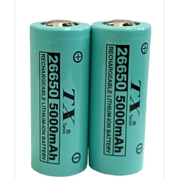 TX特林5000mAh26650鋰充電池3.7V2入(LI26650-2)