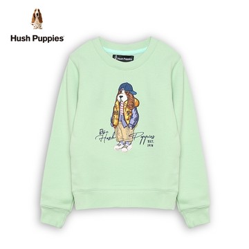 Hush Puppies 上衣 童裝精緻美式休閒棒球帽狗長袖上衣