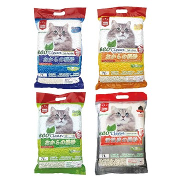 ECO 【六包組】豆腐貓砂7L(原味/玉米/綠茶/活性碳)