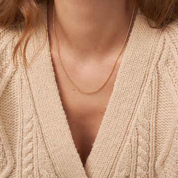 日韓風s925基礎款素鏈項鏈時髦小眾設計感疊搭項鏈 鎖骨鏈 女