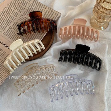 ins大號后腦勺抓夾洗澡發夾韓國網紅復古盤發鯊魚夾發卡頭飾夾子