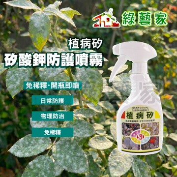 【綠藝家】植病矽 500cc 免稀釋 植保製字第00437號  防除病菌用 天然矽酸鉀 預防白粉病 稻熱病 紅蜘