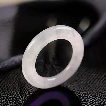 冰種翡翠戒指戒圈 | 國際8圍 | 天然緬甸玉翡翠A貨 |送禮