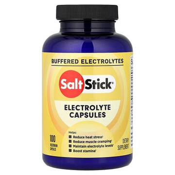 SaltStick, 電解質膠囊，緩衝電解質鹽，100 粒素食膠囊
