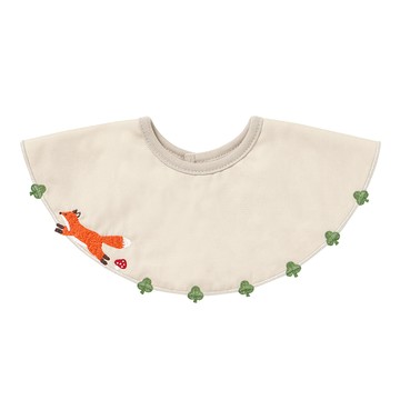 Hoppetta 元氣狐狸刺繡圍兜