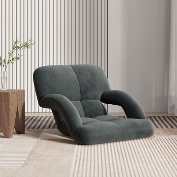 L型一體坐墊臥室坐墊地上懶人靠墊飄窗折疊椅墊房間床上榻榻米地板帶靠背一體