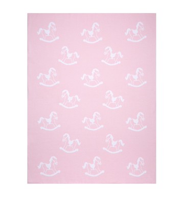 Kissy Kissy Knitted Rocking Horse Blanket