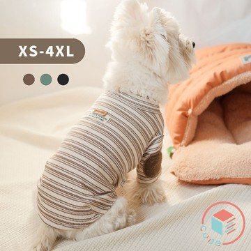 【CUBE】條紋針織內搭｜XS-4XL 寵物內搭衣 小型犬～中大型犬 寵物衣服｜米克斯 柴犬 柯基 狗衣服 貓衣服