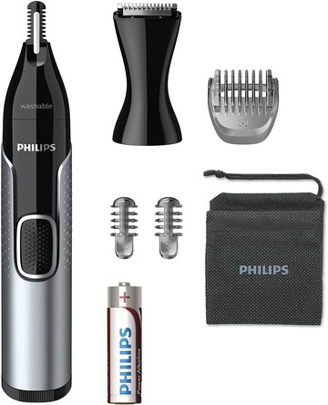 【日本代購】Philips 飛利浦鼻樑修剪器(鼻子、耳朵、眉子、鬍鬚)NT5600/16