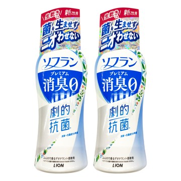 LION 獅王 Soflan 消臭衣物柔軟精 室內晾乾技術  510ml  2瓶